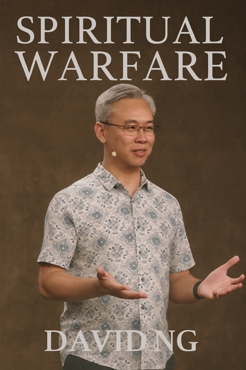 Speaker David Ng presenting on Spiritual Warfare